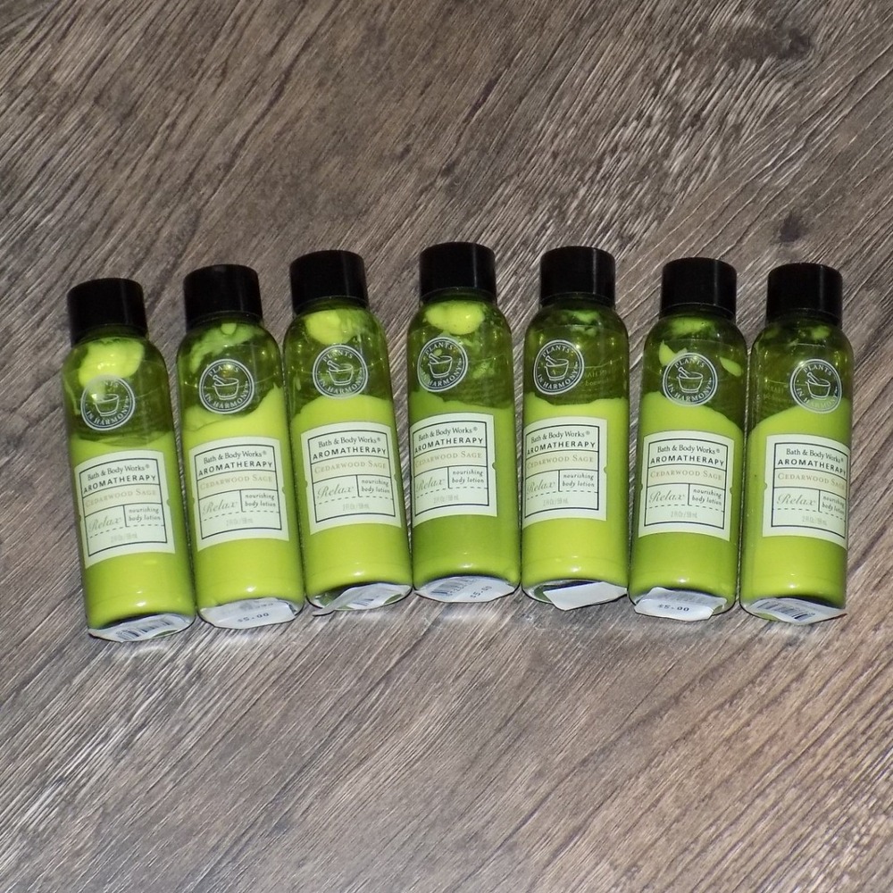 Bath & Body Works Body Lotion 2oz Cedarwood Sage 7pk Relax